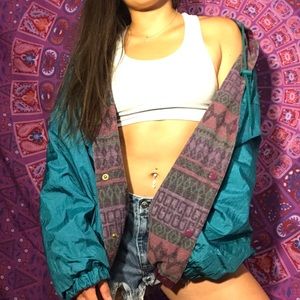 Vintage Reversible Windbreaker